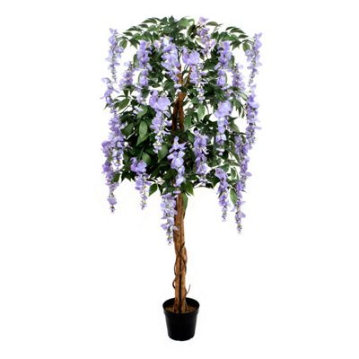 Greenbrokers Artificial Lilac Wisteria Tree 150Cm/5Ft from B&Q