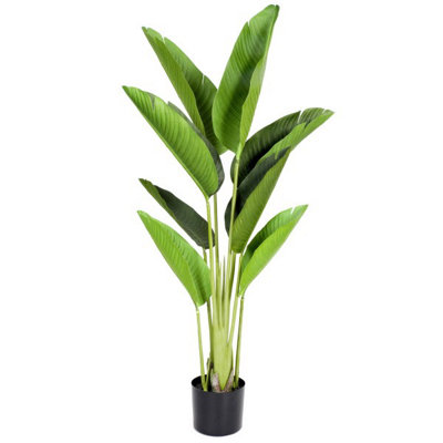 Greenbrokers Green Brokers Artificial Real Touch Bird Of Paradise Tree In Pot 120Cm