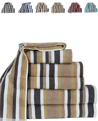 TheWhiteWater Limited Gift Bale Set Of 4 Pcs Mocha Towels 100% Natural Cotton from B&Q