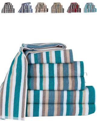 TheWhiteWater Limited Gift Bale Set Of 6 Pcs Teal Towels 100% Natural Cotton from B&Q