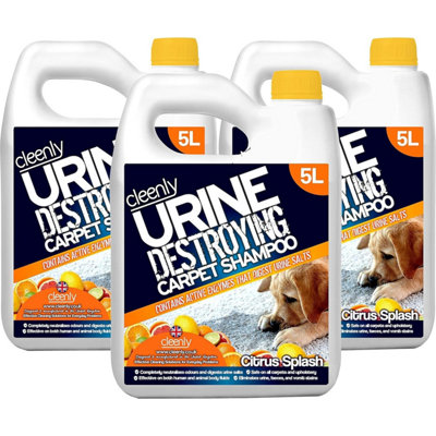 Cleenly Enzyme Destroying Carpet Shampoo Cleaning Detergent (15 Litres)Digests Salts from B&Q