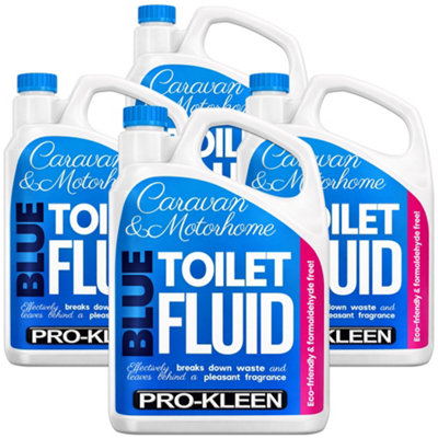 Pro-Kleen Blue Toilet Chemical Fluid Solution Cleaner 8L For Caravan And MotorhomesEco-FriendlyFormaldehyde Free from B&Q