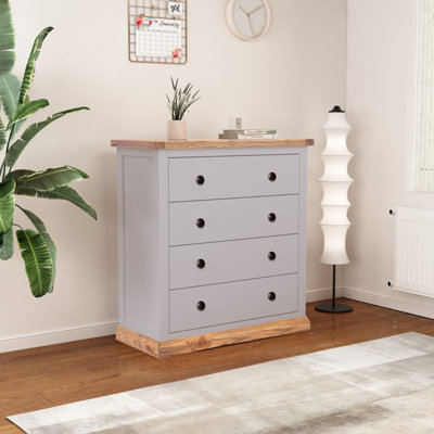 Cabinet Bits Bicarri 4 Drawer Chest Of Drawers Brass Knob from B&Q