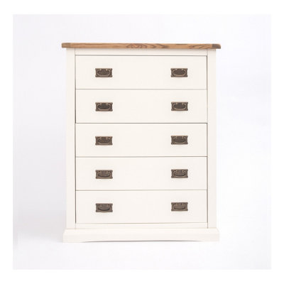 B&Q -  Cosenza 5 Drawer Chest Of Drawers Bras Drop Handle