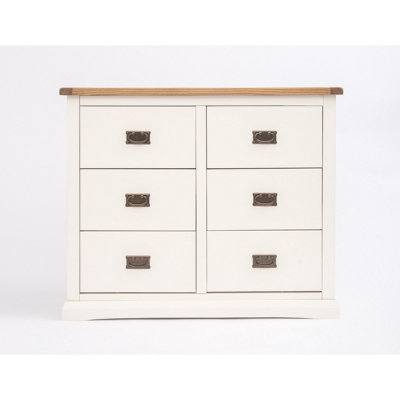 B&Q -  Cosenza 6 Drawer Chest Of Drawers Bras Drop Handle