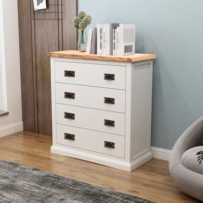 B&Q -  Cosenza 4 Drawer Chest Of Drawers Bras Drop Handle