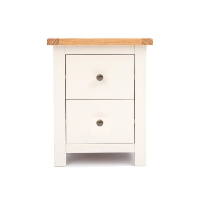 Cabinet Bits Maggiori 2 Drawer Bedside Table Brass Knob from B&Q