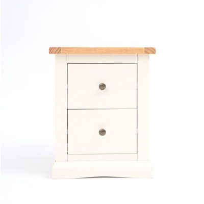 Cabinet Bits Castelli 2 Drawer Bedside Table Brass Knob from B&Q