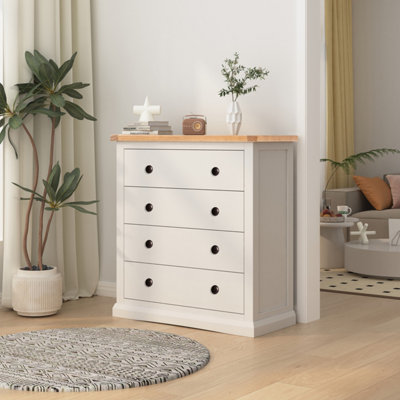 B&Q -  Castelli 4 Drawer Chest Of Drawers Brass Knob
