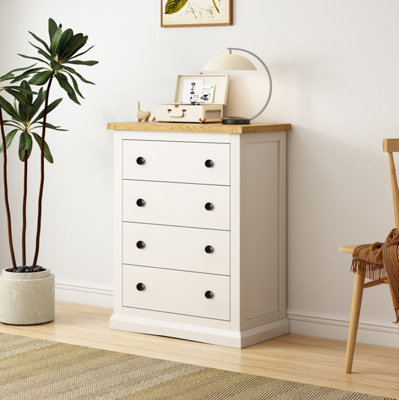 B&Q -  Castelli 4 Drawer Chest Of Drawers Brass Knob