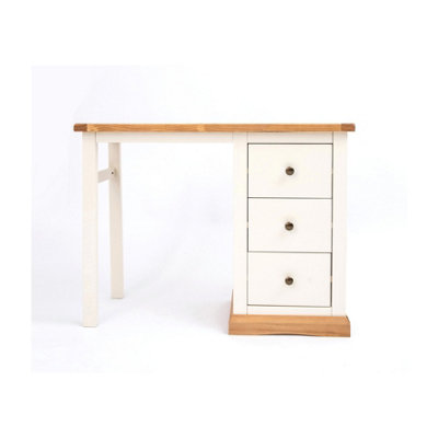 B&Q -  Trevi 3 Drawer DeskDressing Table Brass Knob