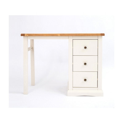 B&Q -  Castelli 3 Drawer DeskDressing Table Brass Knob
