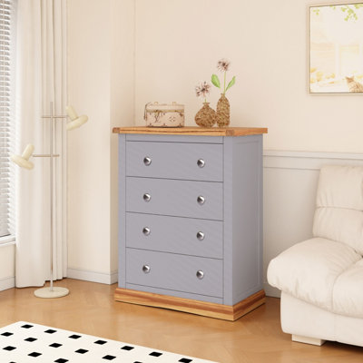 Cabinet Bits Grey Biccari Drawer Chest Of Drawers Chrome Knob Size 4