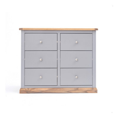 Cabinet Bits Biccari 6 Drawer Chest Of Drawers Chrome Knob from B&Q