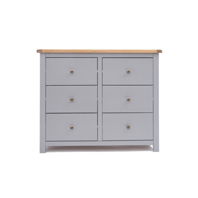 Cabinet Bits Mirano 6 Drawer Chest Of Drawers Brass Knob from B&Q