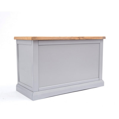 Cabinet Bits Rocca Grey Blanket Box Ottoman from B&Q