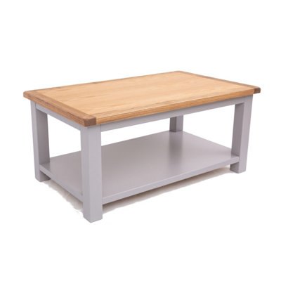 B&Q -  Mirano Grey Coffee Table With Shelf