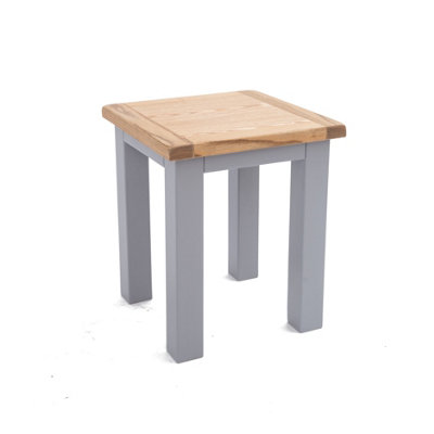 Cabinet Bits Mirano StoolSide Table Grey H47 W40 D40Cm from B&Q