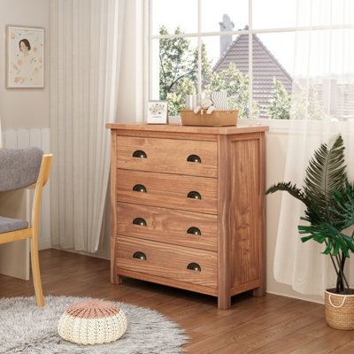 B&Q -  Padua 4 Drawer Chest Of Drawers Brass Cup Handle