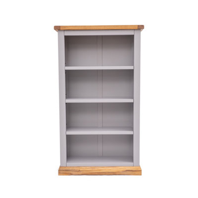 Cabinet Bits Grey Biccari Bookcase 120X70x25cm