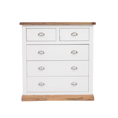 B&Q -  Tropea 5 Drawer Chest Of Drawers Chrome Cup Handle