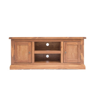B&Q -  Tirolo Lacquered 2 Door Tv Cabinet Brass Knob