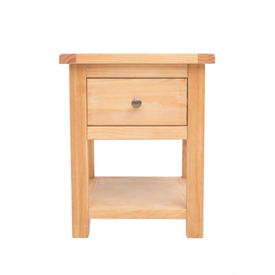 Cabinet Bits Lugo 1 Drawer Bedside Table Brass Knob