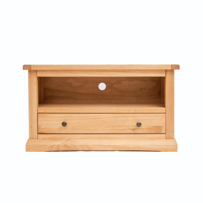 Cabinet Bits Lucca Waxed 1 Drawer Tv Cabinet Brass Knob