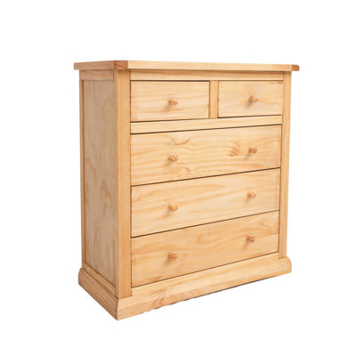 Cabinet Bits Lucca 5 Drawer Chest Of Drawers Wood Knob Light