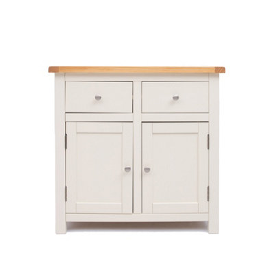B&Q -  Maggiori Off White 2 Drawer 2 Door Sideboard Chrome Knob
