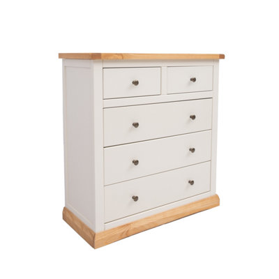 Cabinet Bits Trevi 5 Drawer Chest Of Drawers Brass Knob from B&Q