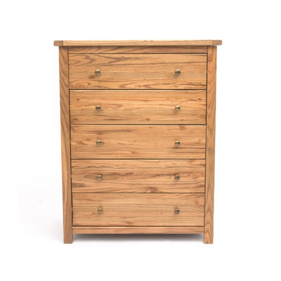 Cabinet Bits Trivento 5 Drawer Chest Of Drawers Brass Knob from B&Q