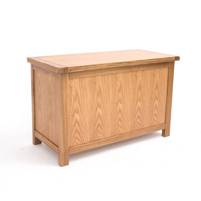 B&Q -  Trivento Light Wood Blanket Box Ottoman