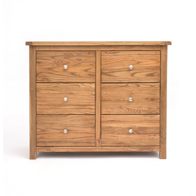 Cabinet Bits Trivento 6 Drawer Chest Of Drawers Chrome Knob Light