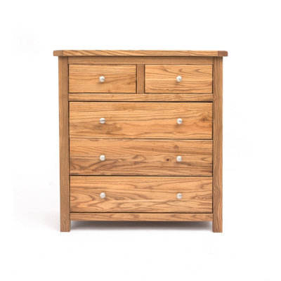 Cabinet Bits Trivento 5 Drawer Chest Of Drawers Chrome Knob Light