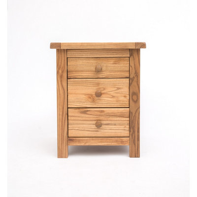 Cabinet Bits Trivento 3 Drawer Bedside Table - Natural - Image 4