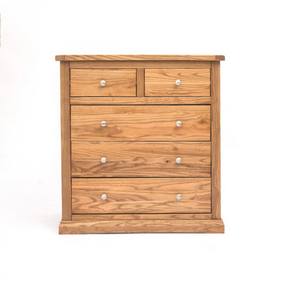 Cabinet Bits Salerno 5 Drawer Chest Of Drawers Chrome Knob from B&Q