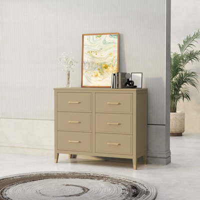 B&Q Palazzi 6 Drawer Chest Of Drawers Clay