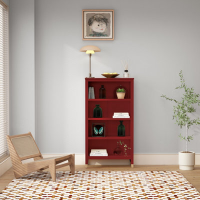 B&Q -  Palazzi Bookcase H127 W69 D25CmRed