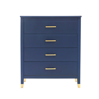 Cabinet Bits Palazzi 4 Drawer Chest Blue H94 W79 D40Cm from B&Q