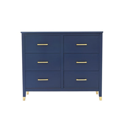 Cabinet Bits Palazzi 6 Drawer Chest Blue H90 W105 D40Cm from B&Q