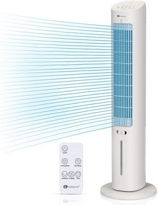PureMate Air Cooler  3L Portable Evaporative Air Cooler  Ice Packs & Remote  White from B&Q