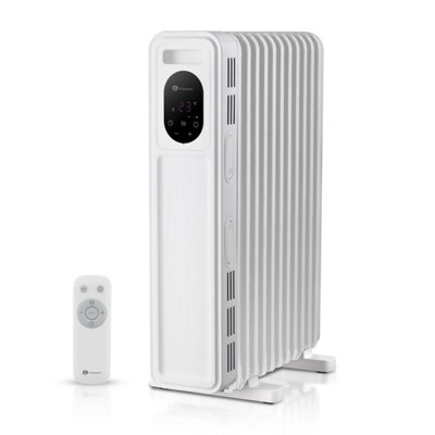 PureMate 2300W Digital Oil Filled RadiatorWhite from B&Q