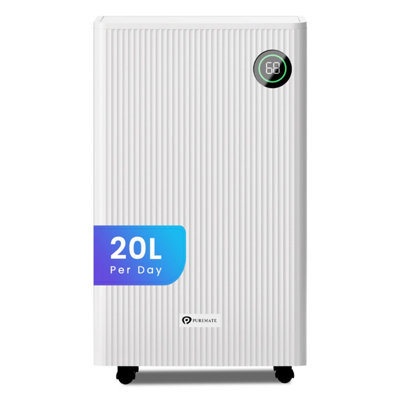 Puremate Portable 20L Dehumidifier With Built-In Air Purifier Light/Blue