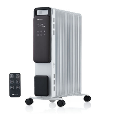 Puremate 2500W Digital Oil Filled 11 Fin Radiator - White