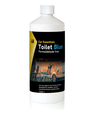 Aa Toilet Blue Fluid 1 Litre, Toilet Cleaner For Caravan And Motorhome, Formaldehyde Free
