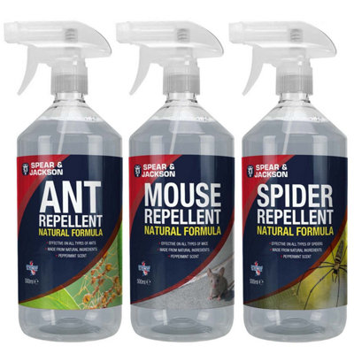 Spear and Jackson Spear & Jackson Ant Mouse And Spider Repellent 3 X 500Ml from B&Q
