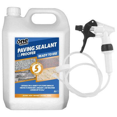 One ChemPaving Sealant And Proofer5 Litre Water SealWith Long Hose Trigger from B&Q