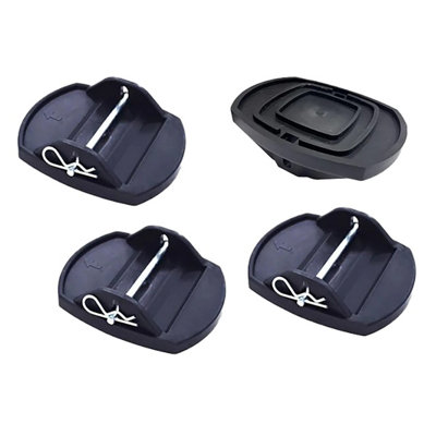 Caravan Jack Pads Metal Pin Caravan Corner Steady Leg Jack Pad Feet x 4 Deluxe - Image 4