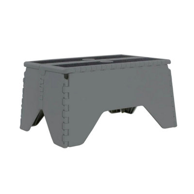 Liberty Foldable Step with Anti-slip Tread Black & Grey Large LL1650 - Image 2